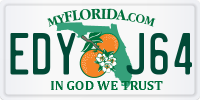 FL license plate EDYJ64
