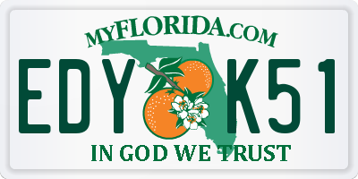 FL license plate EDYK51