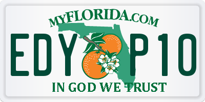 FL license plate EDYP10