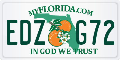FL license plate EDZG72