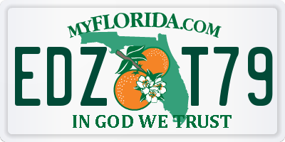 FL license plate EDZT79