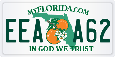 FL license plate EEAA62