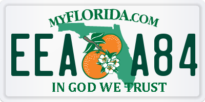 FL license plate EEAA84