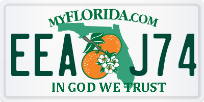 FL license plate EEAJ74