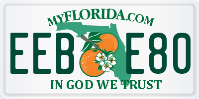 FL license plate EEBE80