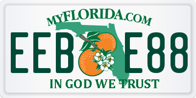 FL license plate EEBE88