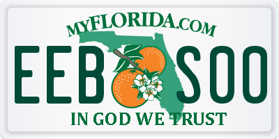 FL license plate EEBS00