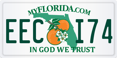 FL license plate EECI74