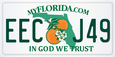 FL license plate EECJ49