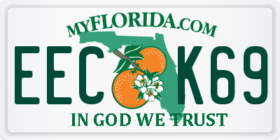 FL license plate EECK69