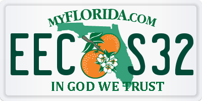 FL license plate EECS32