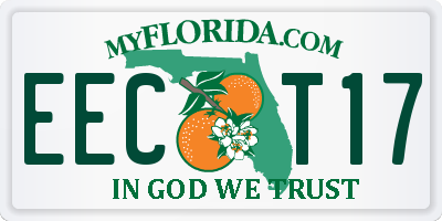FL license plate EECT17