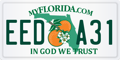 FL license plate EEDA31
