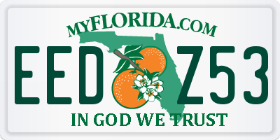 FL license plate EEDZ53