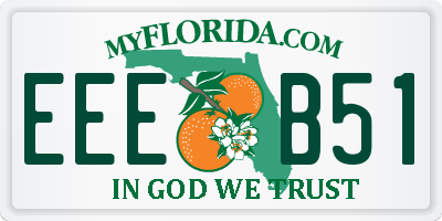 FL license plate EEEB51