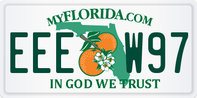 FL license plate EEEW97