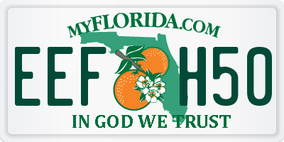 FL license plate EEFH50
