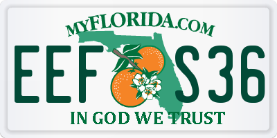 FL license plate EEFS36