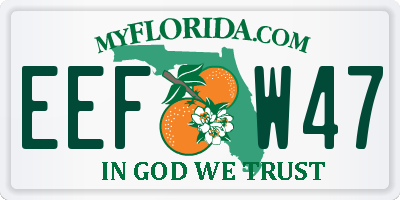 FL license plate EEFW47