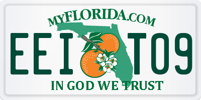 FL license plate EEIT09