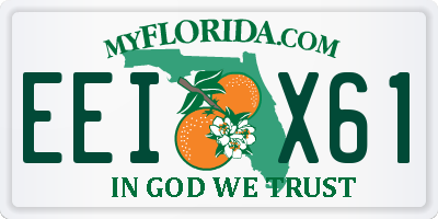 FL license plate EEIX61