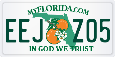 FL license plate EEJZ05