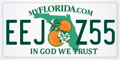 FL license plate EEJZ55