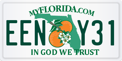 FL license plate EENY31