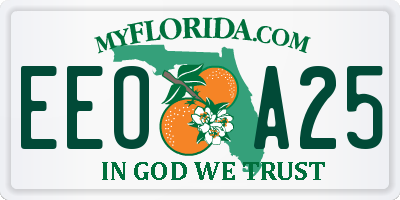 FL license plate EEOA25