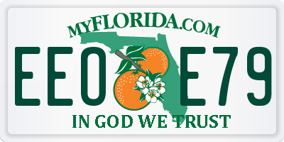 FL license plate EEOE79