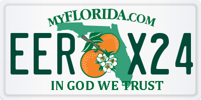 FL license plate EERX24