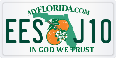 FL license plate EESJ10