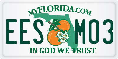 FL license plate EESM03