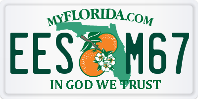 FL license plate EESM67
