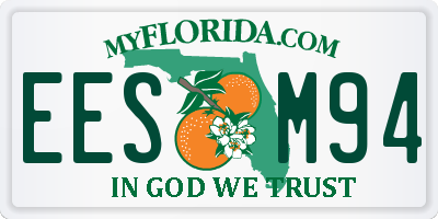 FL license plate EESM94