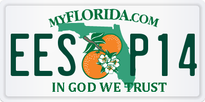 FL license plate EESP14