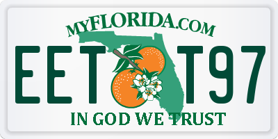 FL license plate EETT97