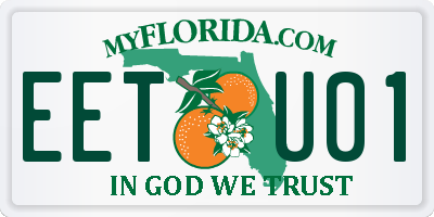 FL license plate EETU01
