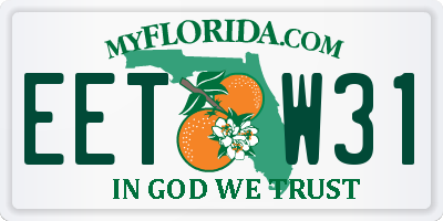 FL license plate EETW31
