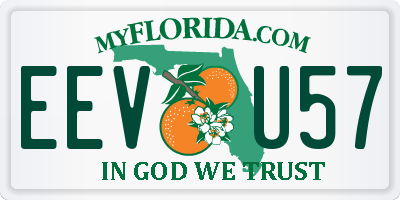 FL license plate EEVU57