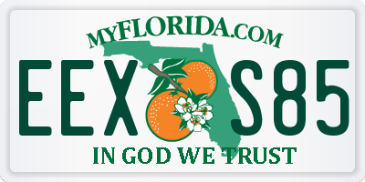 FL license plate EEXS85
