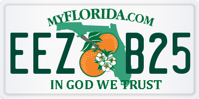 FL license plate EEZB25