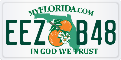 FL license plate EEZB48