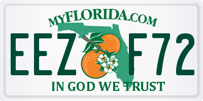 FL license plate EEZF72