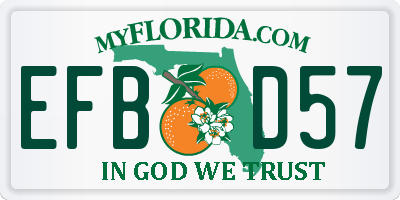 FL license plate EFBD57