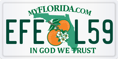 FL license plate EFEL59