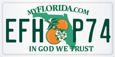 FL license plate EFHP74