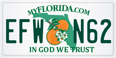 FL license plate EFWN62