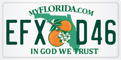 FL license plate EFXD46