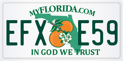 FL license plate EFXE59